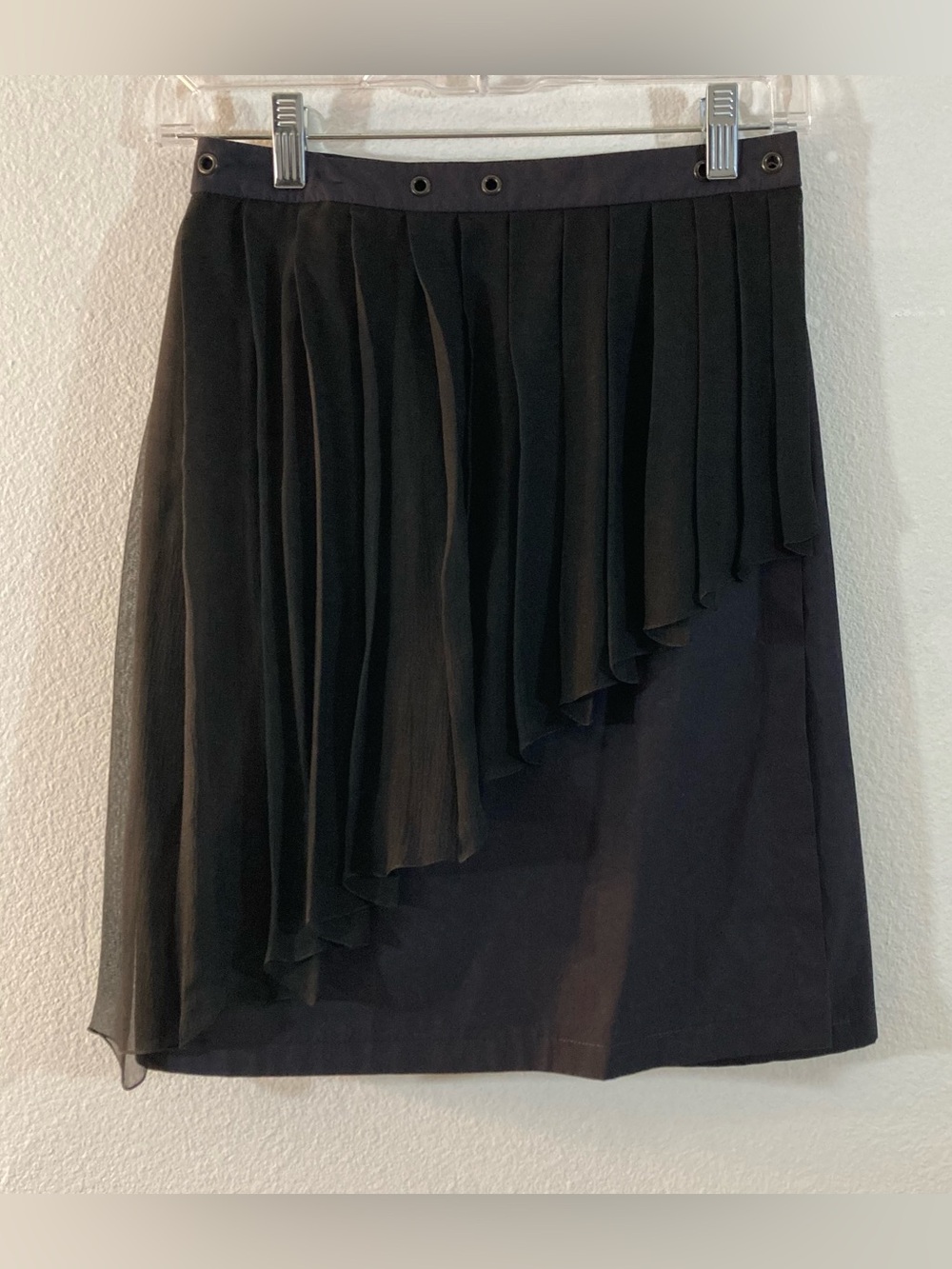 Chanel Y2K Cotton Silk Wrap Skirt Size 38 Made In France